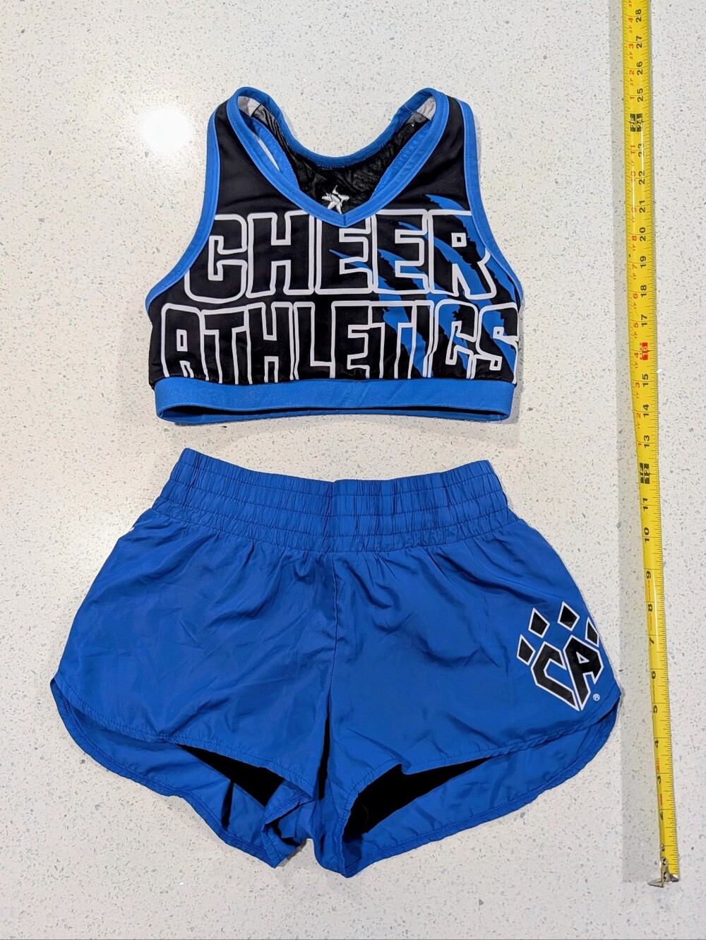 Real REBEL CA Cheer CALI ATHLETICS ALLSTAR Uniform YL Cheerleading Set ALL-STAR